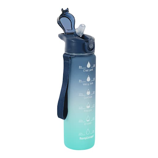 Bouteille d'eau Canac avec paille 1 L Motivation