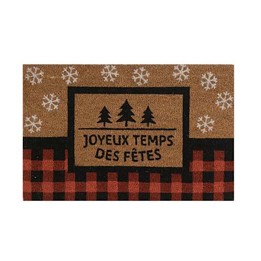 VERTUO Joyeux temps des fêtes Coco Exterior Mat 30 in x 20 in