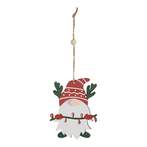 Ornement gnome et lumières 3 po