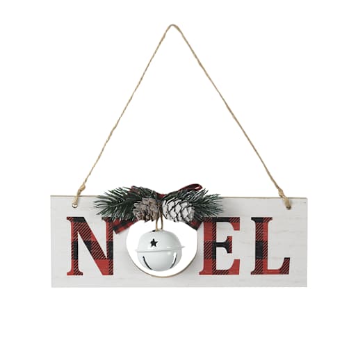 Ornement planche Noël 7 7/8 po