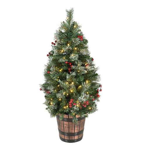 Arbre de Noël illuminé en pot 4 pi