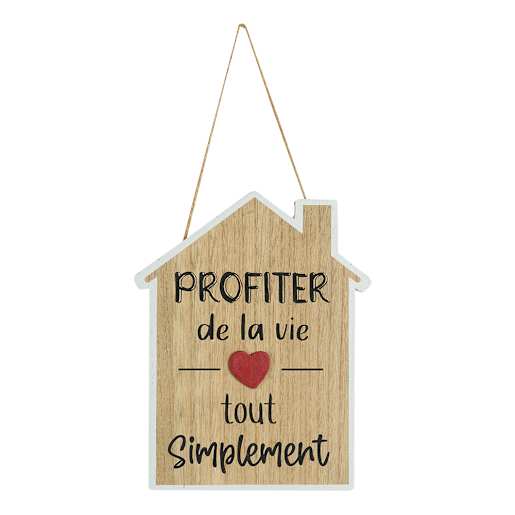 VERTUO Decorative Plate Profiter de la vie