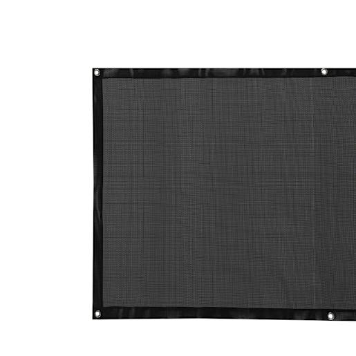 VERTUO Black Balcony Privacy Screen 30 in. x 15 ft. 11 in.