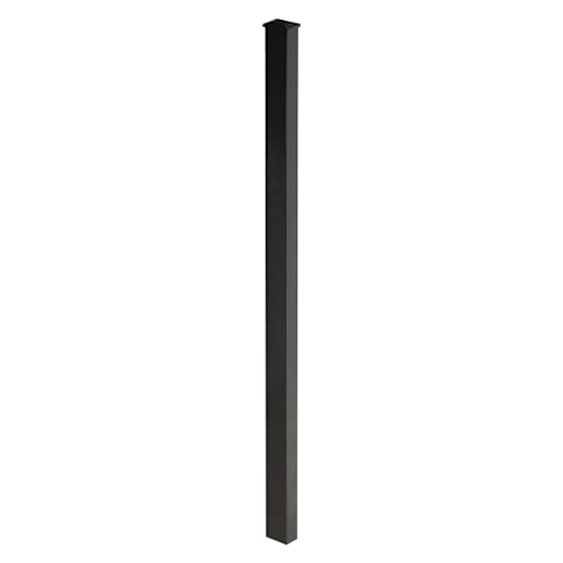 Universal Fence Steel Post 96 in. Black