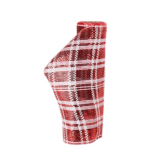 VERTUO Red and White Mesh Roll 10 in. x 15 ft.
