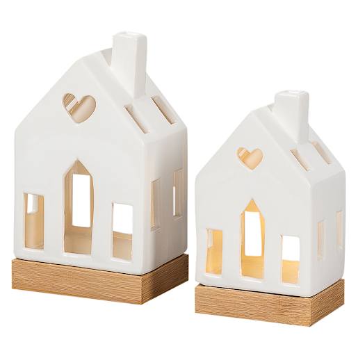 Lighting Christmas Houses White Set/2