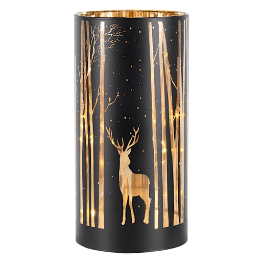 VERTUO Led Glass Candle Holder 7 7/8 in.