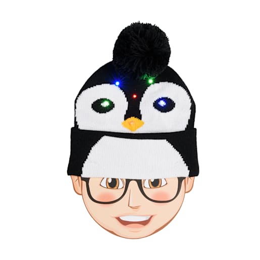 Tuque de Noël lumineuse enfant
