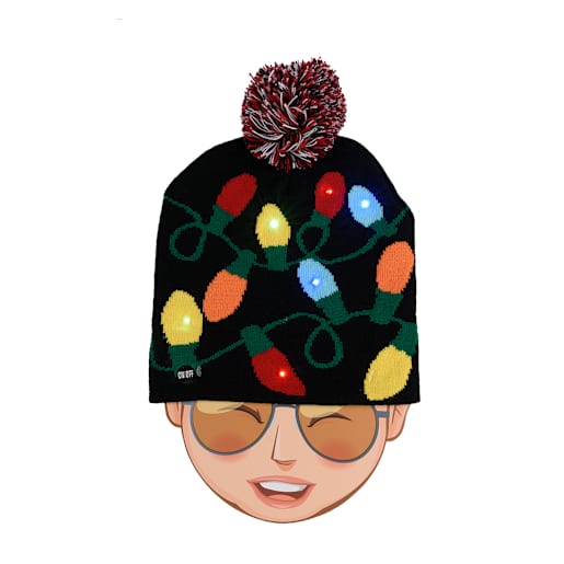 Tuque de Noël lumineuse