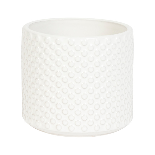 Cache-pot motif à pois crème 6 1/8 po VERTUO