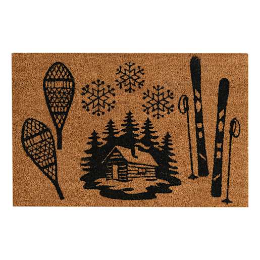 Tapis coco d'extérieur sports d'hiver 30 po x 20 po VERTUO