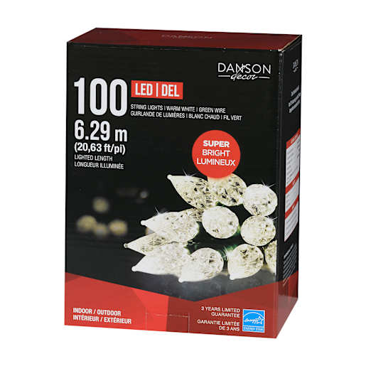 100 LED Lights Set Warm white