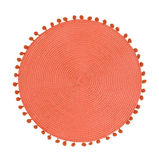 Napperon rond corail 15 po VERTUO