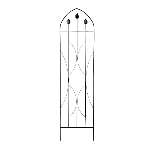 Treillis décoratif en métal noir 15 po x 59 po VERTUO