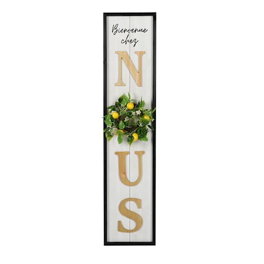 Cadre décoratif Bienvenue chez nous VERTUO
