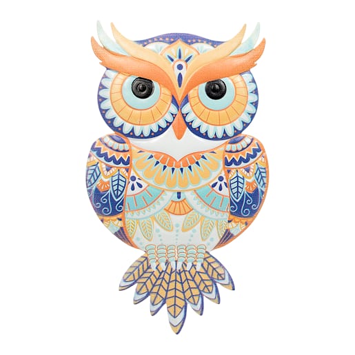 Décoration murale Hibou 15 po VERTUO