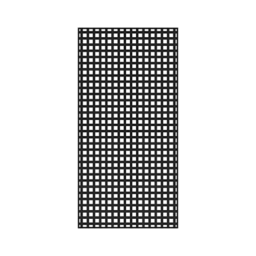 Black PVC Decorative Lattice 4 ft. x 8 ft.