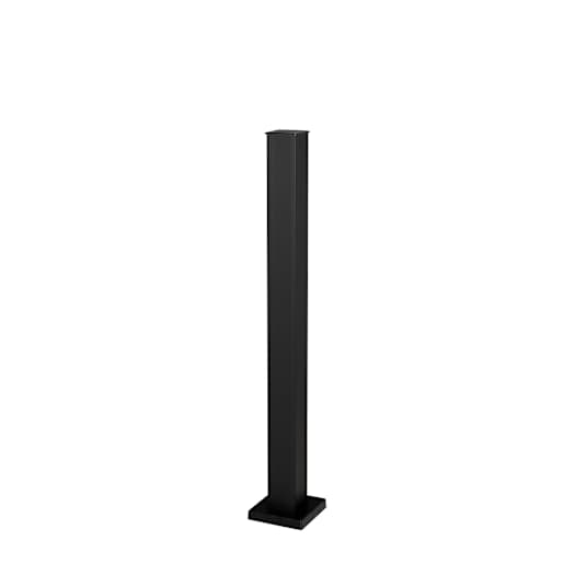 Pillar Aluminum Mounting Post Black 36 in. x 2 1/2 in.