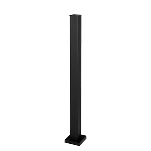 Pillar Aluminum Mounting Post Black 42 in. x 2 1/2 in.