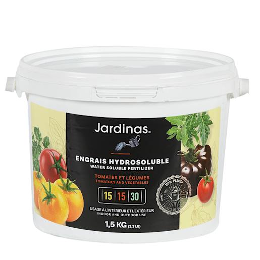 Engrais pour tomates et légumes 15-15-30, 1,5 kg