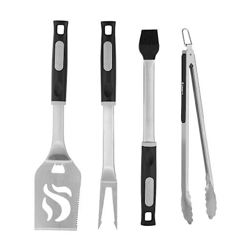 Ensemble de 4 ustensiles à BBQ