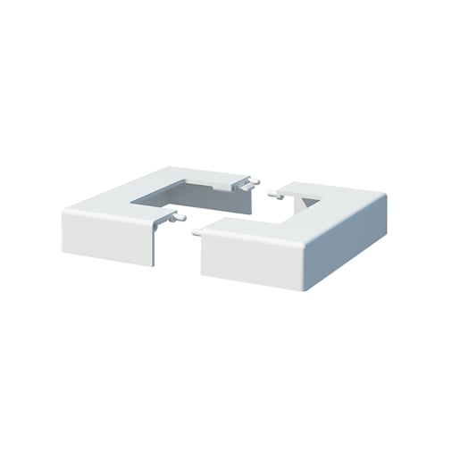 Cache-base en plastique pour poteau de rampe Pillar blanc 2 1/2 po