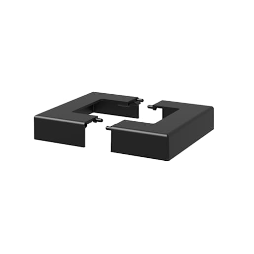Pillar Plastic Railing Post Base Cover Black 2 1/2 in.