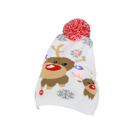 Tuque de Noël lumineuse VERTUO