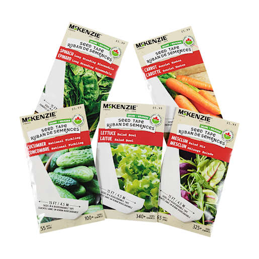 Organic McKenzie Assorted Seeds Tape Vegetable