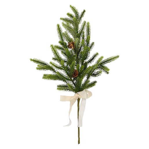 VERTUO Pine with Bow Decorative Pick 18 in.