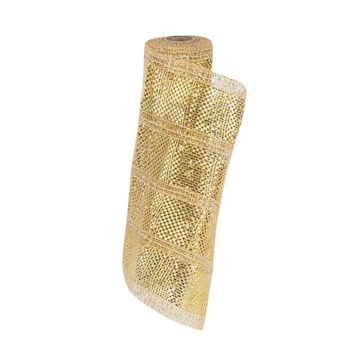 Rouleau de tulle doré 10 po x 15 pi VERTUO