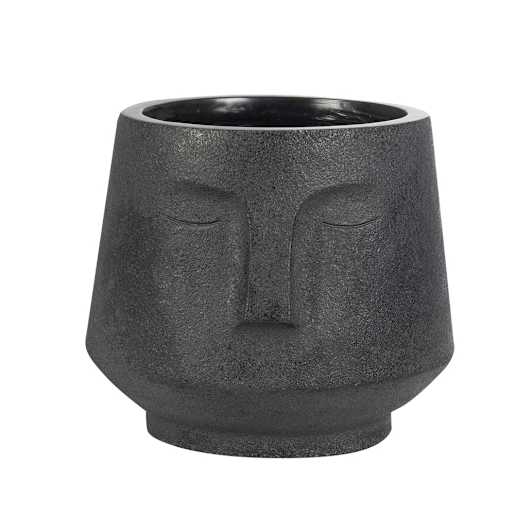 VERTUO Face Pot Cover 9 1/2 in. Black