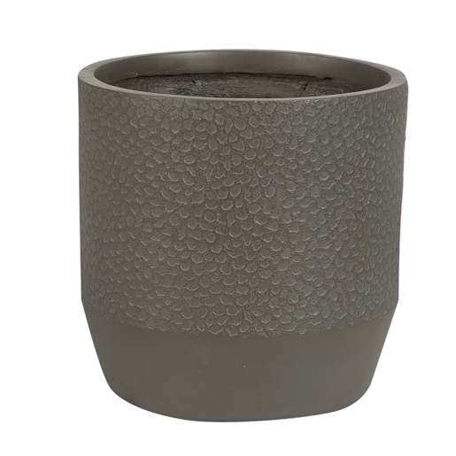 VERTUO Volcanic Effect Plant Pot 9 1/2 in. Taupe