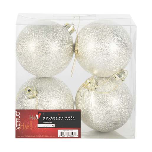 VERTUO Christmas Balls 3 1/8 in. Set/4