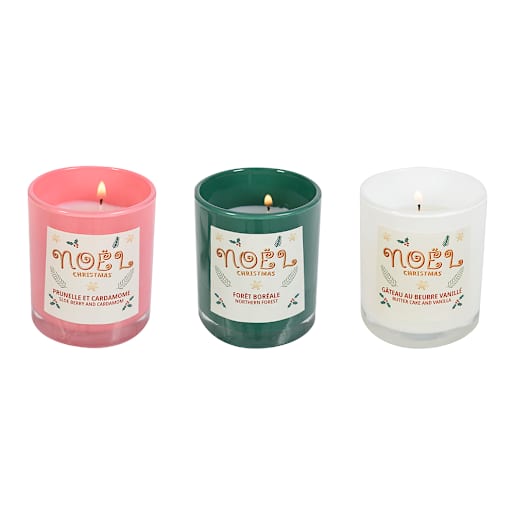 Ensemble de 3 bougies parfumées 50 g