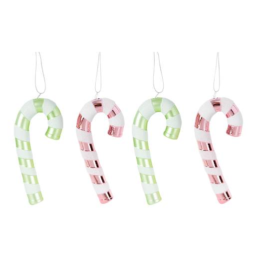 VERTUO Candy Cane Ornaments Pkg/4