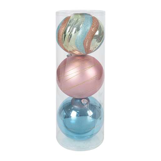 VERTUO Christmas Balls 7 7/8 in. Set/3