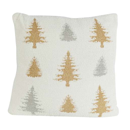 Coussin sapins 17 3/4 po x 17 3/4 po VERTUO