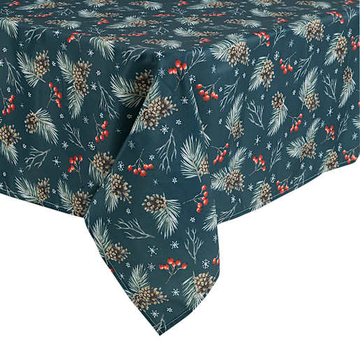 VERTUO Red Berries Tablecloth 59 7/8 in. x 107 7/8 in.