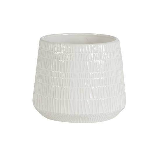 VERTUO Azto White Pot Cover 8 1/4 in.