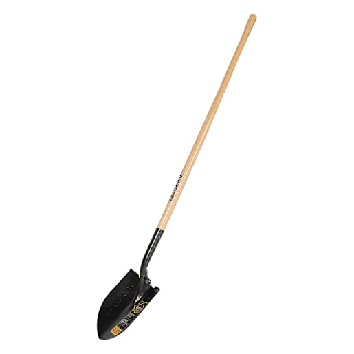 Pelle ronde Pro en acier trempé avec manche en bois 61 po GARANT