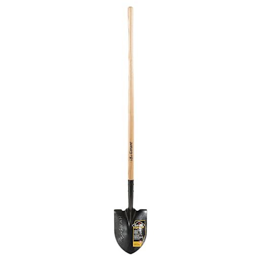 Pelle ronde Pro en acier trempé avec manche en bois 61 po GARANT