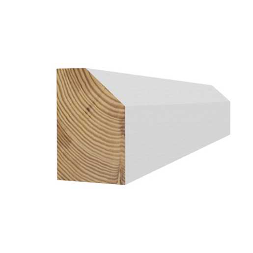 Quart de rond en pin jointé Zen 7/16 po x 11/16 po x 8 pi