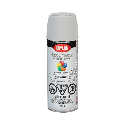 Peinture et apprêt Colormaxx gris étain lustré 340 g