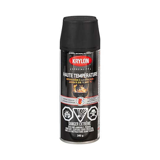 Peinture haute température noir 340 g