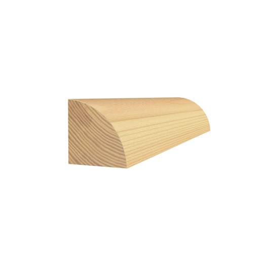 Clear Jointed Pine Quarter Round Moulding - 11/16 in. x 11/16 in. x 8 ft.