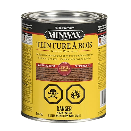 Red Oak Oil-Based Wood Stain - 946 ml