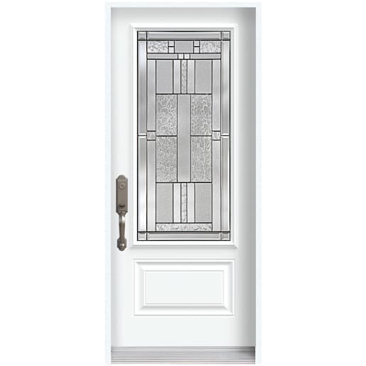Porte en acier Cachet 34 po droite