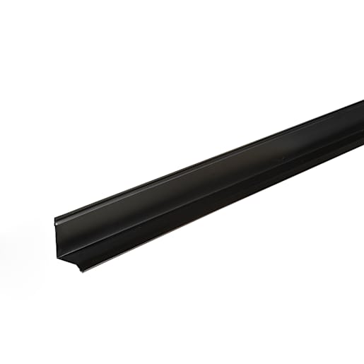 Black Aluminum Drip Moulding 1 1/4 in. x 12 ft.