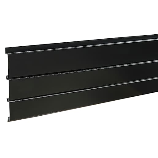 Soffite à ventilation invisible Truvent noir 
12 po x 12 pi